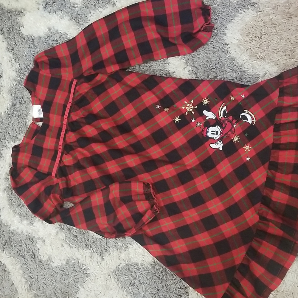 Disney Store Minnie Mouse Christmas Nightgown 7-8